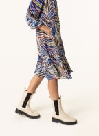 LUISA CERANO Kleid, Farbe: CREME/ BLAU/ DUNKELROT (Bild 1)