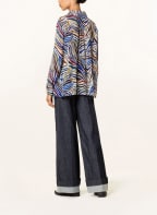 LUISA CERANO Hemdbluse, Farbe: ECRU/ BLAU/ DUNKELROT (Bild 1)