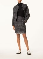 LUISA CERANO Tweed skirt, Color: DARK GRAY/ DARK BLUE/ DARK RED (Image 1)