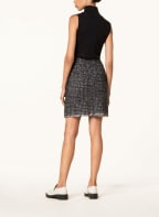 LUISA CERANO Tweed skirt, Color: DARK GRAY/ DARK BLUE/ DARK RED (Image 1)