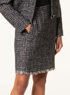 LUISA CERANO Tweed skirt, Color: DARK GRAY/ DARK BLUE/ DARK RED (Image 1)