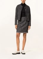 LUISA CERANO Tweed jacket, Color: LIGHT GRAY/ DARK BLUE/ RED (Image 1)