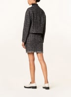 LUISA CERANO Tweed jacket, Color: LIGHT GRAY/ DARK BLUE/ RED (Image 1)