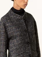 LUISA CERANO Tweed jacket, Color: LIGHT GRAY/ DARK BLUE/ RED (Image 1)