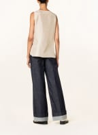 LUISA CERANO Silk top, Color: CREAM (Image 1)
