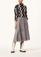 LUISA CERANO Silk skirt, Color: TAUPE (Image 1)