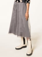 LUISA CERANO Silk skirt, Color: TAUPE (Image 1)
