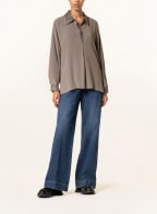 LUISA CERANO Shirt blouse with silk, Color: TAUPE (Image 1)