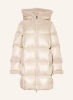 LUISA CERANO Down coat with faux fur, Color: CREAM (Image 1)