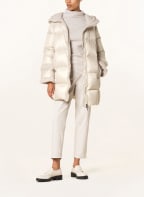 LUISA CERANO Down coat with faux fur, Color: CREAM (Image 1)