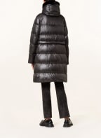 LUISA CERANO Down coat with faux fur, Color: BLACK (Image 1)