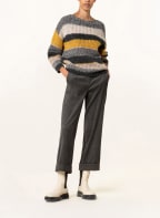 LUISA CERANO Sweater with alpaca, Color: DARK GRAY/ BEIGE/ DARK YELLOW (Image 1)