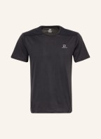 SALOMON T-Shirt OUTLINE mit Mesh, Farbe: SCHWARZ (Bild 1)