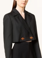 GANNI Cropped-Blazer, Farbe: SCHWARZ (Bild 1)