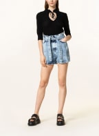 GANNI Pullover mit Leinen und 3/4-Arm, Farbe: SCHWARZ (Bild 1)