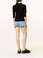 GANNI Pullover mit Leinen und 3/4-Arm, Farbe: SCHWARZ (Bild 1)