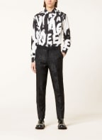 Alexander McQUEEN Jacquard trousers, Color: 1010 Black/Black (Image 1)
