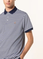 POLO RALPH LAUREN Jersey polo shirt custom slim fit, Color: WHITE/ DARK BLUE (Image 1)