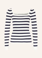 NEO NOIR Longsleeve CORINE , Farbe: WEISS/ DUNKELBLAU (Bild 1)