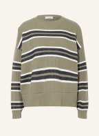 BRUNELLO CUCINELLI Pullover mit Cashmere und Glitzergarn, Farbe: OLIV/ ECRU/ SCHWARZ (Bild 1)