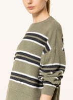 BRUNELLO CUCINELLI Pullover mit Cashmere und Glitzergarn, Farbe: OLIV/ ECRU/ SCHWARZ (Bild 1)