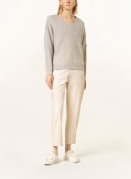 BRUNELLO CUCINELLI Oversized-Pullover mit Mohair und Glitzergarn , Farbe: HELLGRAU (Bild 1)