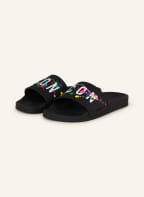 DSQUARED2 Pantoletten ICON SPLASHED, Farbe: SCHWARZ (Bild 1)