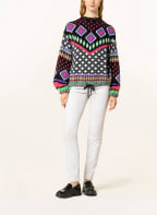 BOGNER Oversized-Pullover NAJLA , Farbe: SCHWARZ/ LILA/ HELLROT (Bild 1)