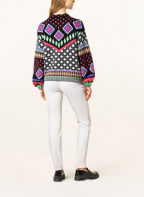 BOGNER Oversized-Pullover NAJLA , Farbe: SCHWARZ/ LILA/ HELLROT (Bild 1)