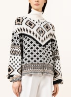 BOGNER Strickjacke NELIE , Farbe: SCHWARZ/ ECRU/ BEIGE (Bild 1)