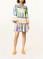 Devotion Kleid ELLA, Farbe: NEONORANGE/ BLAU/ HELLBLAU (Bild 1)