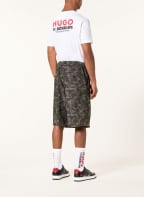 HUGO Jacquard-Shorts FRAPE223, Farbe: DUNKELGRAU/ GRAU (Bild 1)