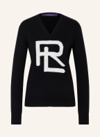 RALPH LAUREN Collection Pullover aus Merinowolle, Farbe: SCHWARZ/ WEISS (Bild 1)