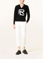 RALPH LAUREN Collection Pullover aus Merinowolle, Farbe: SCHWARZ/ WEISS (Bild 1)