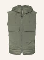 C.P. COMPANY Weste im Materialmix, Farbe: KHAKI (Bild 1)