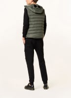 C.P. COMPANY Weste im Materialmix, Farbe: KHAKI (Bild 1)