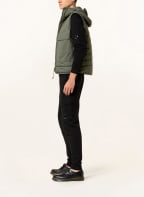C.P. COMPANY Weste im Materialmix, Farbe: KHAKI (Bild 1)