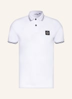 STONE ISLAND Piqué-Poloshirt Slim Fit , Farbe: WEISS (Bild 1)