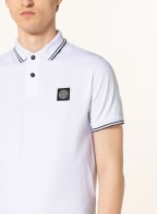 STONE ISLAND Piqué-Poloshirt Slim Fit , Farbe: WEISS (Bild 1)