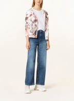 monari Sweatjacke mit Schmucksteinen, Farbe: WEISS/ ALTROSA/ SILBER (Bild 1)