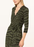 LAUREN RALPH LAUREN Kleid mit 3/4-Arm in Wickeloptik, Farbe: OLIV (Bild 1)