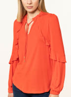 LAUREN RALPH LAUREN Blusenshirt mit Volants, Farbe: ROT (Bild 1)