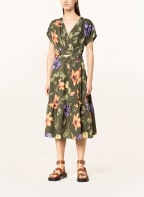 LAUREN RALPH LAUREN Kleid in Wickeloptik , Farbe: OLIV/ ORANGE/ LILA (Bild 1)