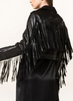 ALL SAINTS Lederjacke AYRA mit Fransen, Farbe: SCHWARZ (Bild 1)
