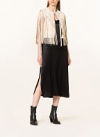 ALL SAINTS Lederweste ASTRAL mit Fransen, Farbe: CREME (Bild 1)