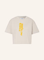 7 DAYS ACTIVE T-Shirt KOREAN, Farbe: HELLGRAU/ ORANGE (Bild 1)