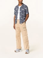 GUESS Resort shirt CAMP comfort fit, Color: DARK BLUE/ WHITE (Image 1)