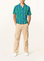 GUESS Resort shirt WAVY comfort fit in terry cloth, Color: GREEN/ BLUE/ WHITE (Image 1)