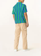 GUESS Resort shirt WAVY comfort fit in terry cloth, Color: GREEN/ BLUE/ WHITE (Image 1)