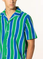GUESS Resort shirt WAVY comfort fit in terry cloth, Color: GREEN/ BLUE/ WHITE (Image 1)